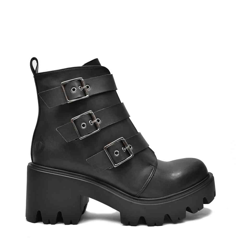 Altercore - Patty Vegan Bottes de plate-forme - Noir